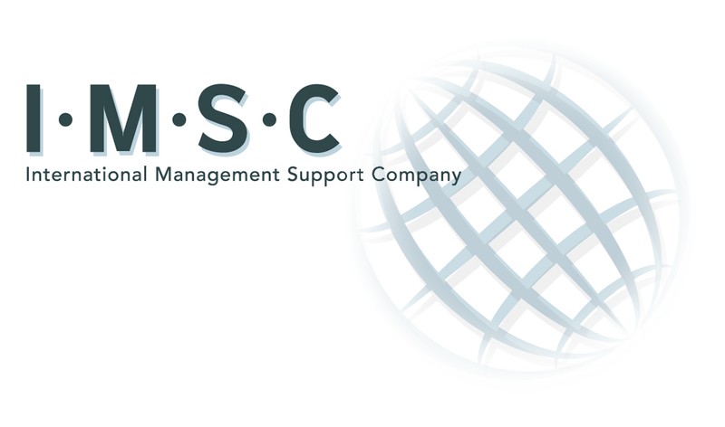 IMSC logo: a pale blue globe next to the letters I·M·S·C